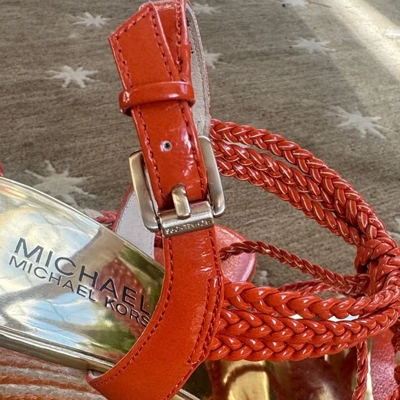 Michael Kors Orange Espadrille Sandals - Picture 8 of 14